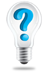 question lightbulb